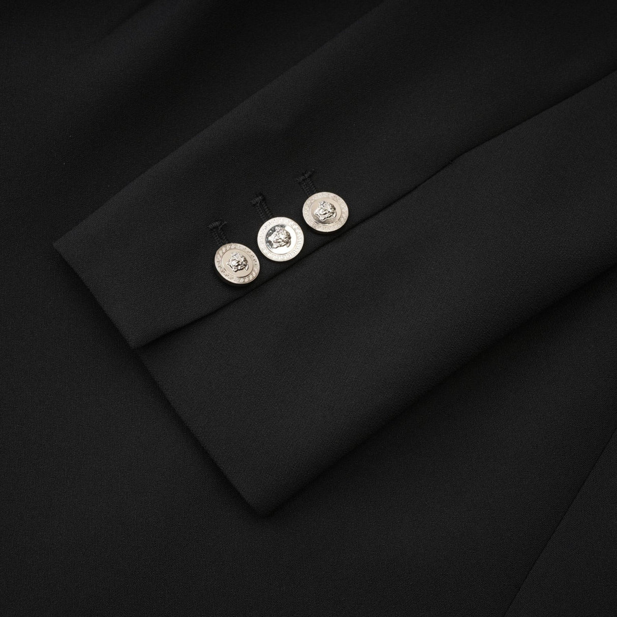 Raegan Mini Dress Black Shoulder Pad Buckle Detailing