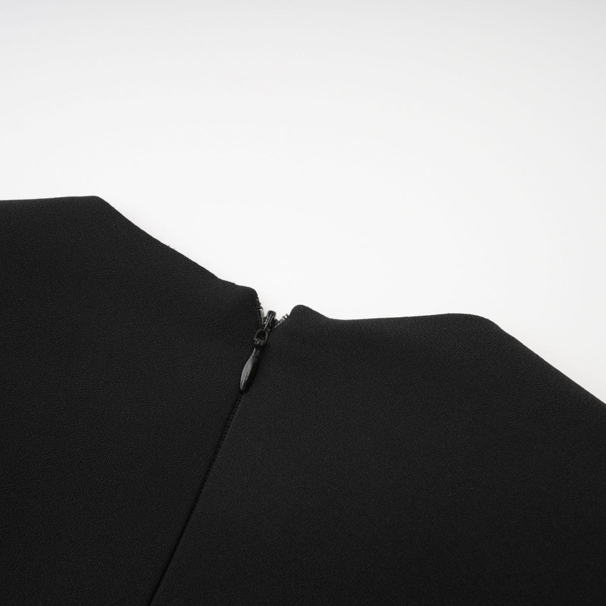 Raegan Mini Dress Black Shoulder Pad Buckle Detailing