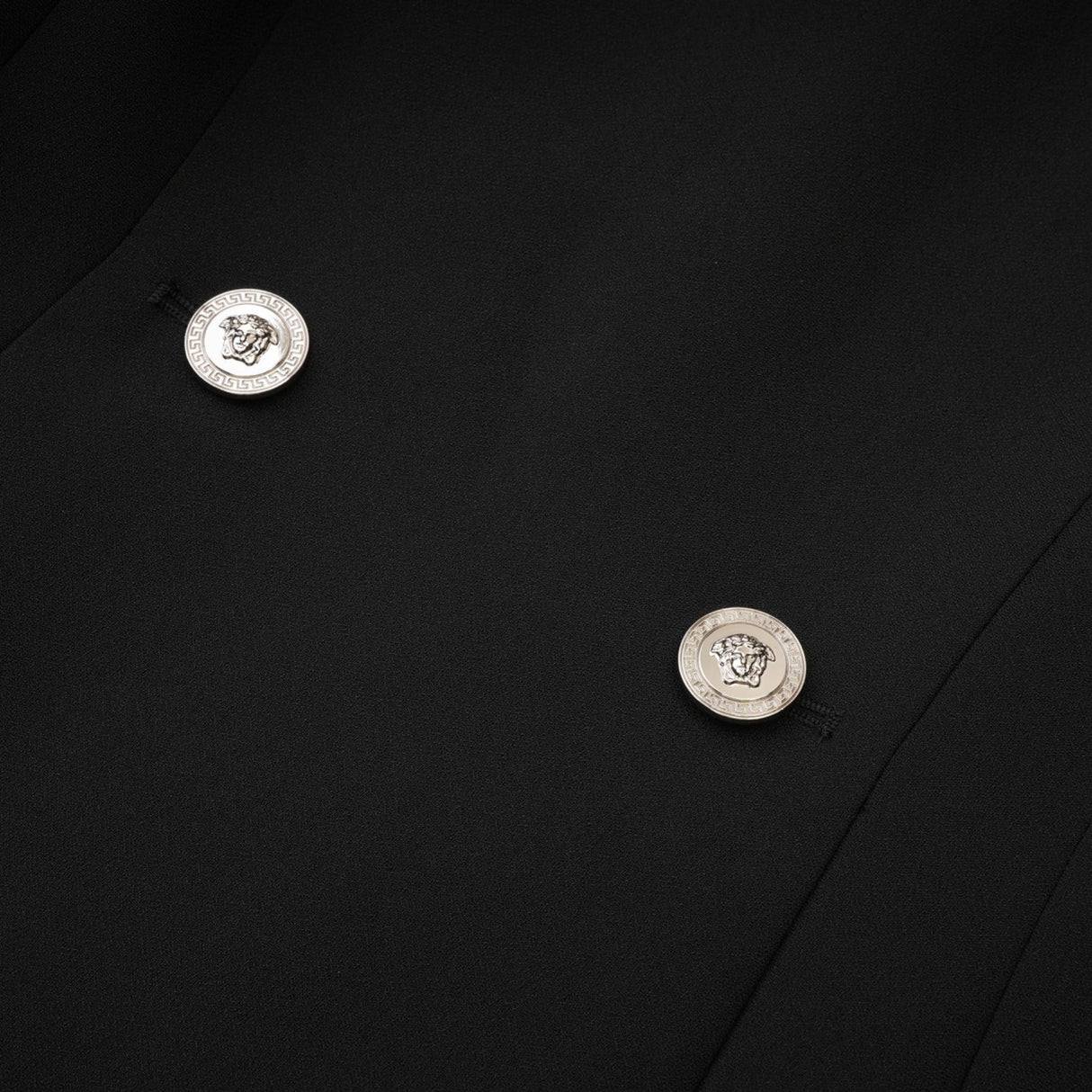 Raegan Mini Dress Black Shoulder Pad Buckle Detailing