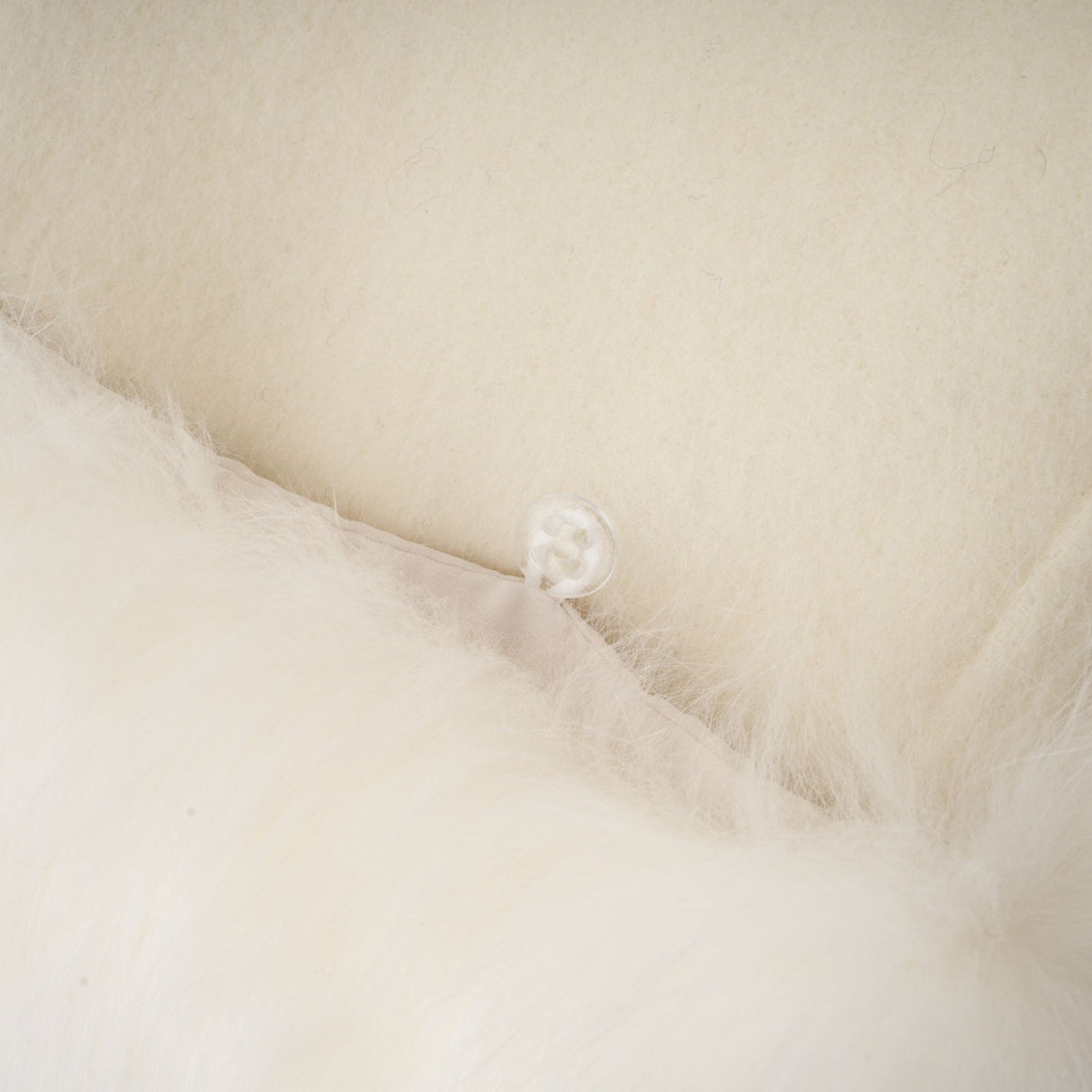 Raffaela Coat White Wool Fur Bowknot & Faux Fur