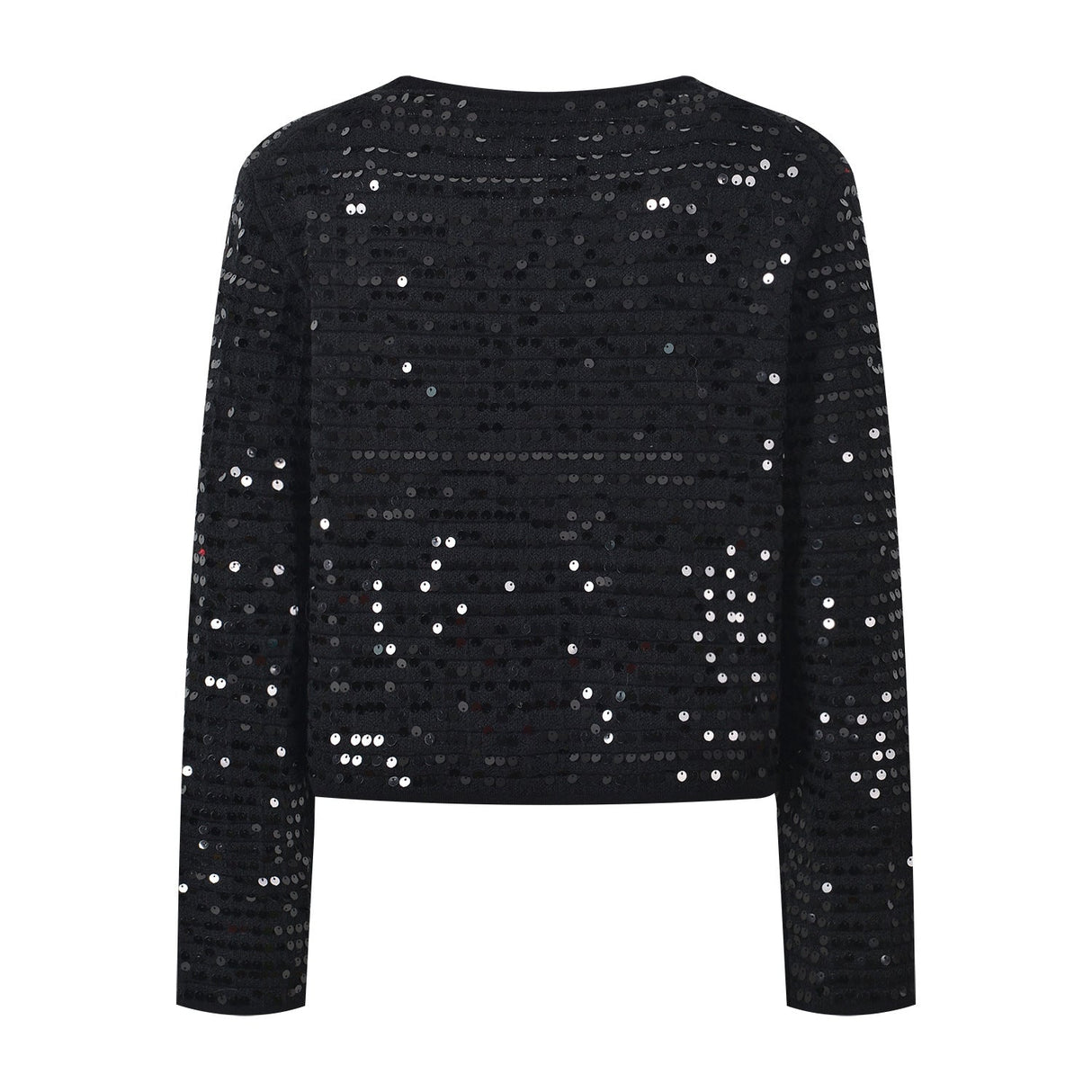 Raffaelina Blazer - Cropped Silhouette - Sequined Design - Tailored Fit - Bejeweled Buttons - Versatile Styling