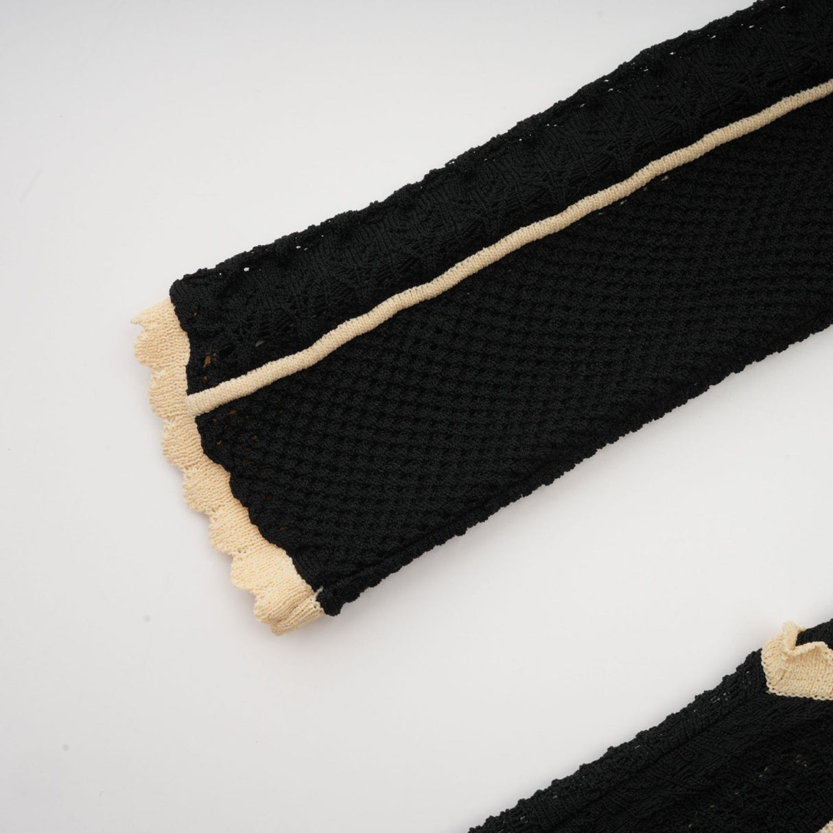 Raffaelina Maxi Dress in Black & White with Vertical Stripes - Netted Design