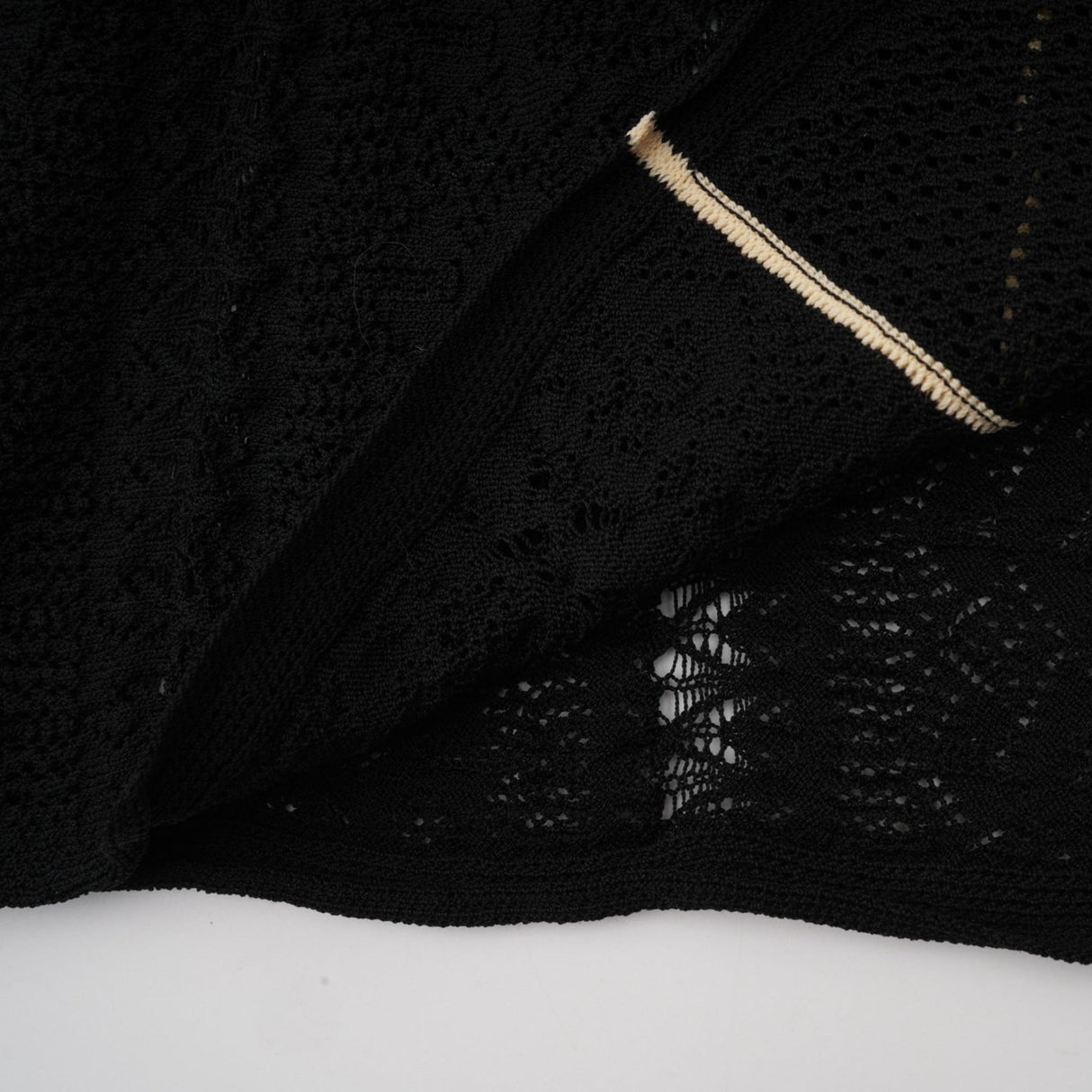 Raffaelina Maxi Dress in Black & White with Vertical Stripes - Netted Design