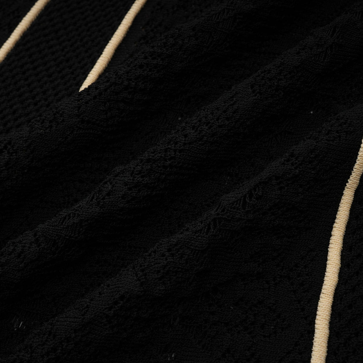 Raffaelina Maxi Dress in Black & White with Vertical Stripes - Netted Design