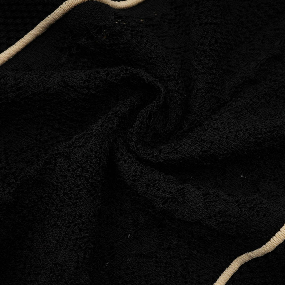 Raffaelina Maxi Dress in Black & White with Vertical Stripes - Netted Design