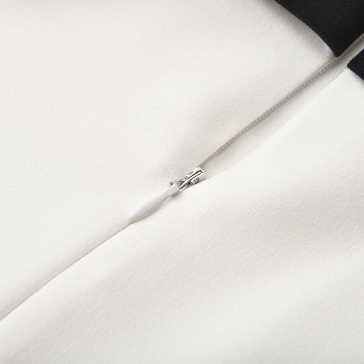 Raffaella Mini Dress White Color Block Off Shoulder Bowknot