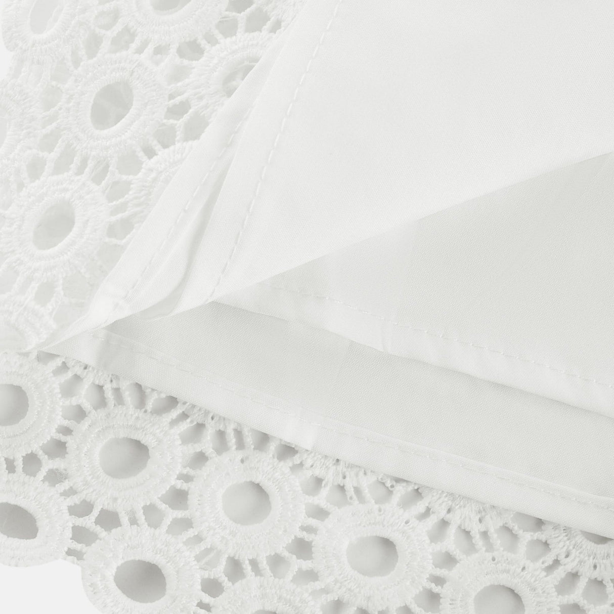 Rebecca Blouse & Shorts White Faux Flower Crystal Set