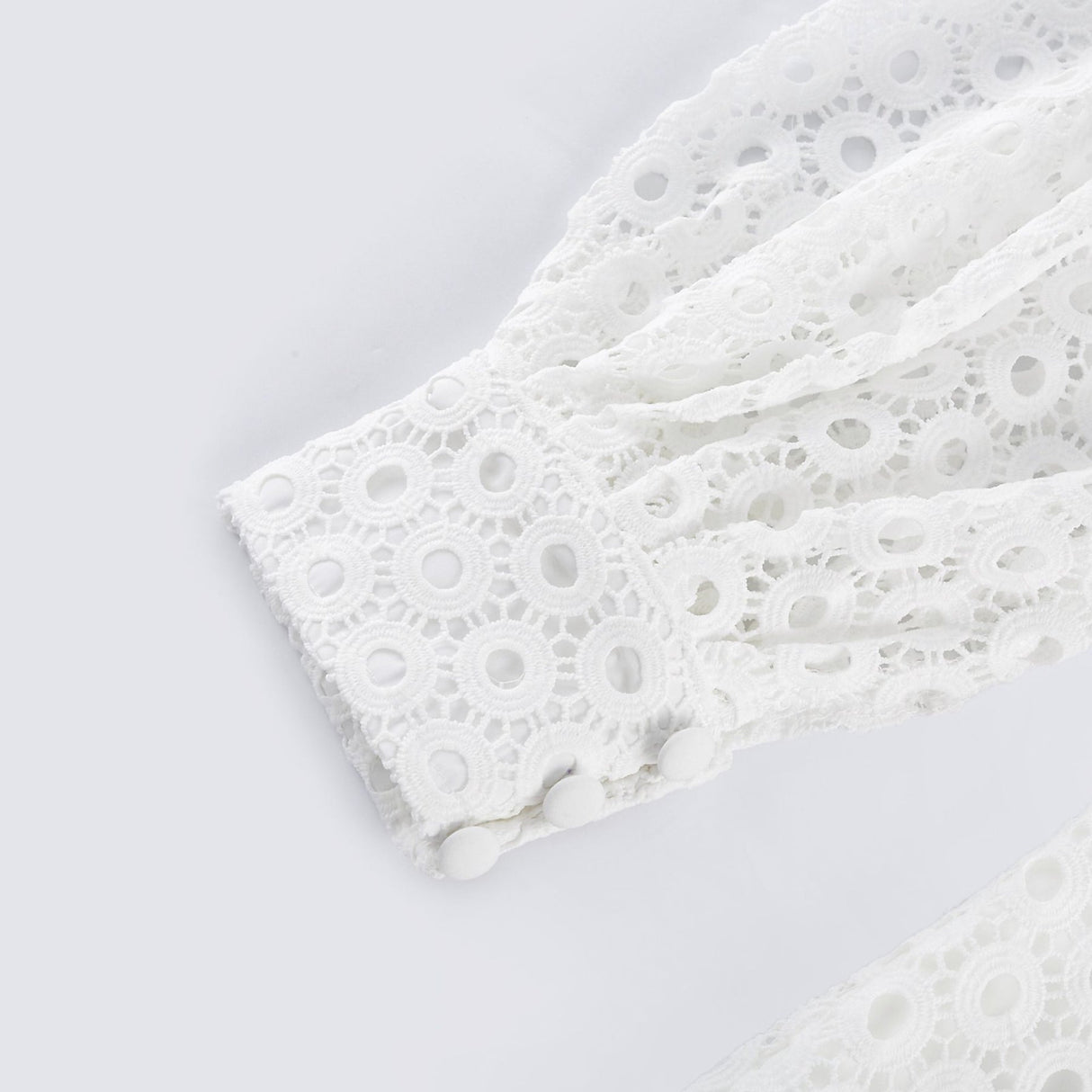 Rebecca Blouse & Shorts White Faux Flower Crystal Set