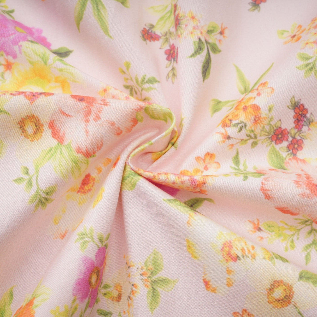 Remi Floral Midi Dress Pink Halterneck with Pleated Bustier & Corset Style