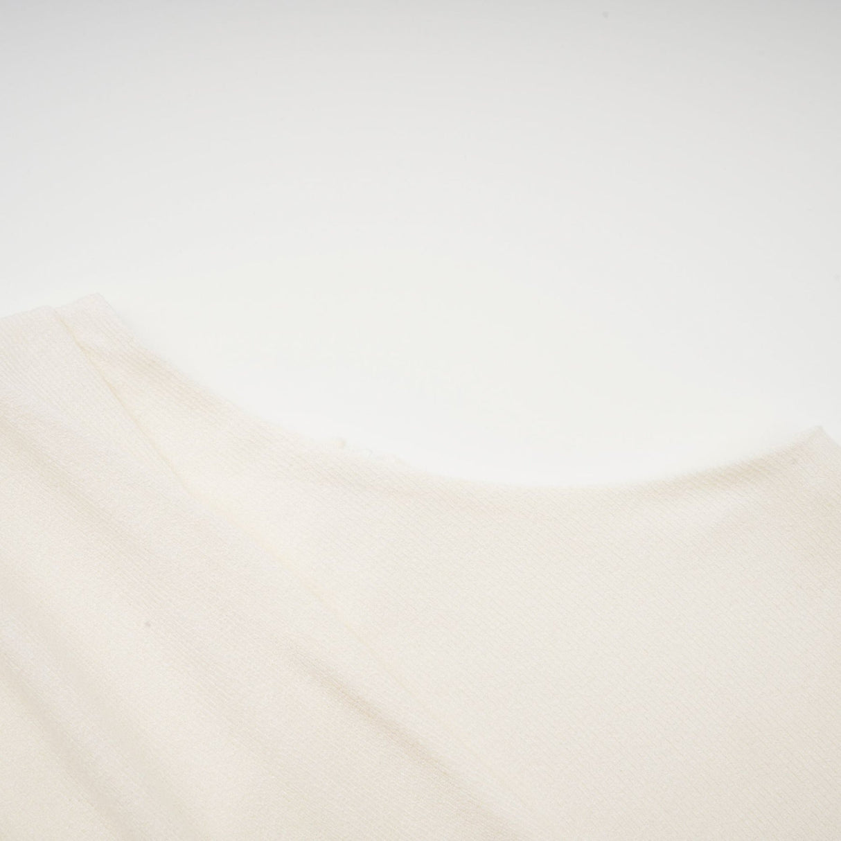 Riccarda Midi Dress White Draped Asymmetric Hem Ruched Detailing