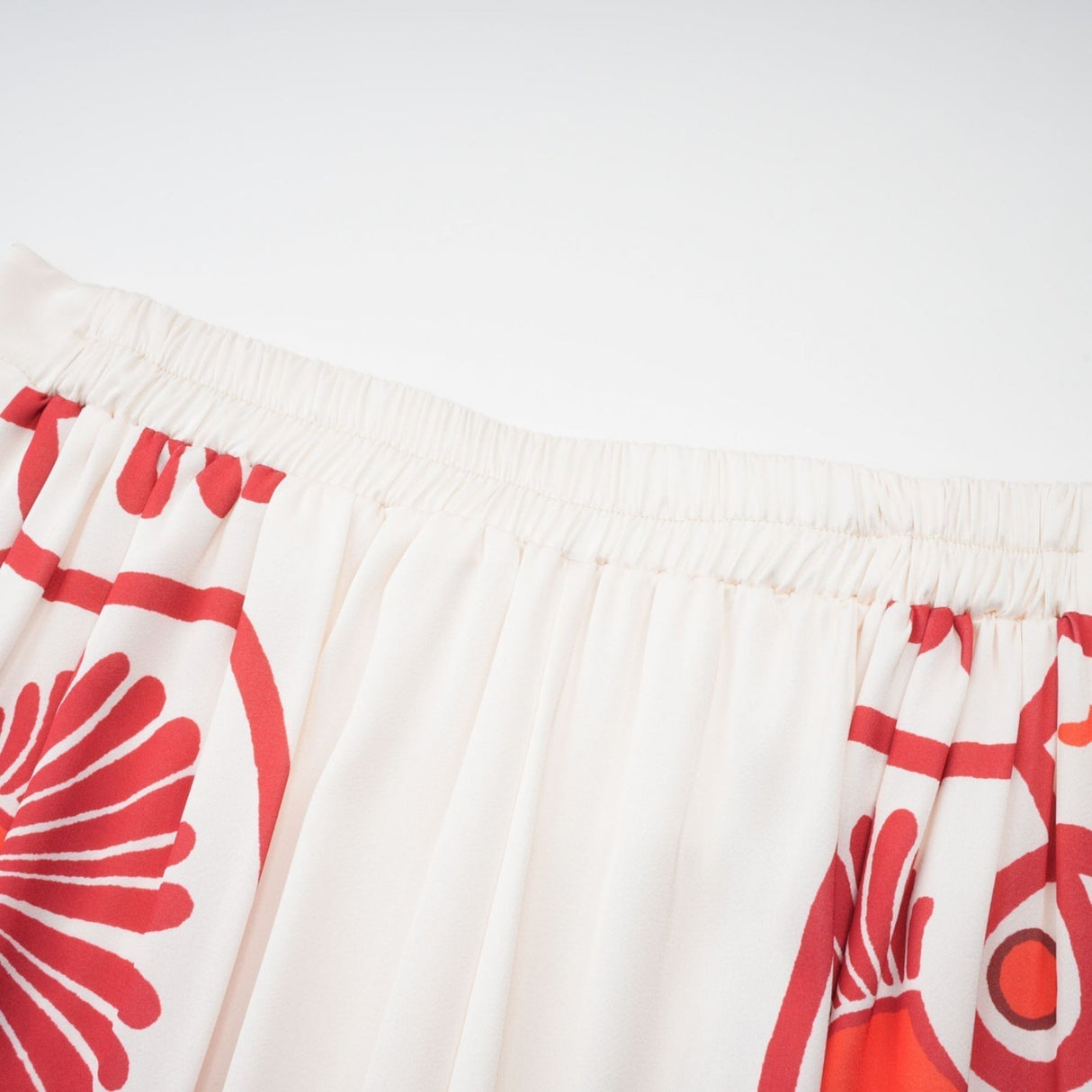 Rinata Shirt & Trousers White Multicolor Graphic Print Set