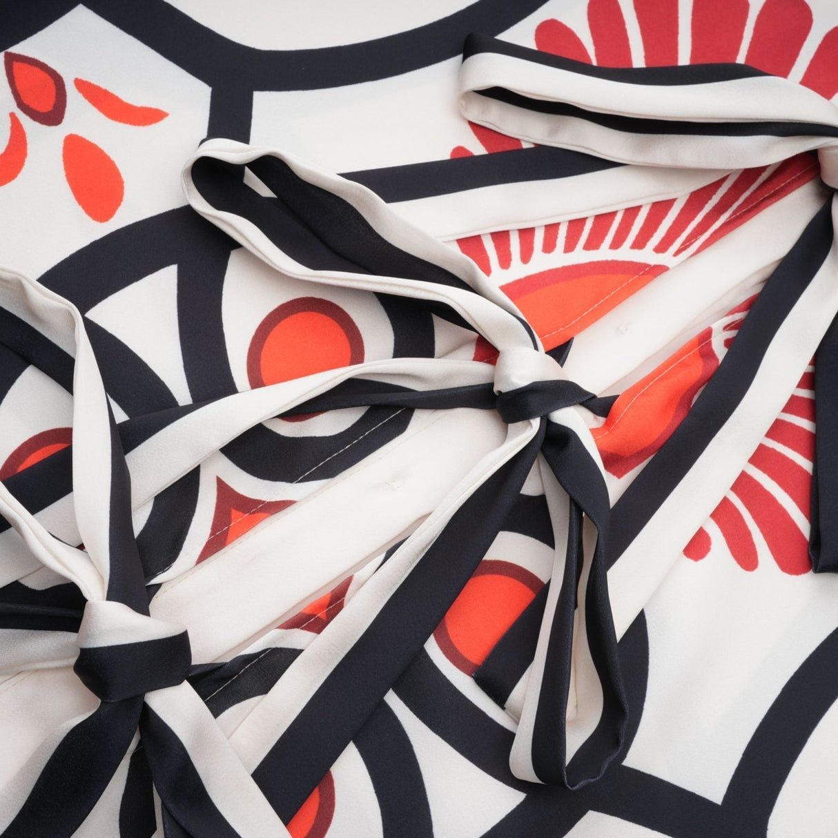 Rinata Shirt & Trousers White Multicolor Graphic Print Set