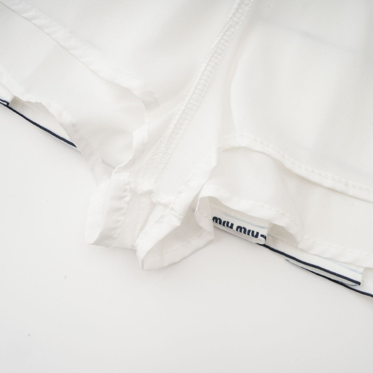 Rinata Top & Skirt Striped White Matching Set