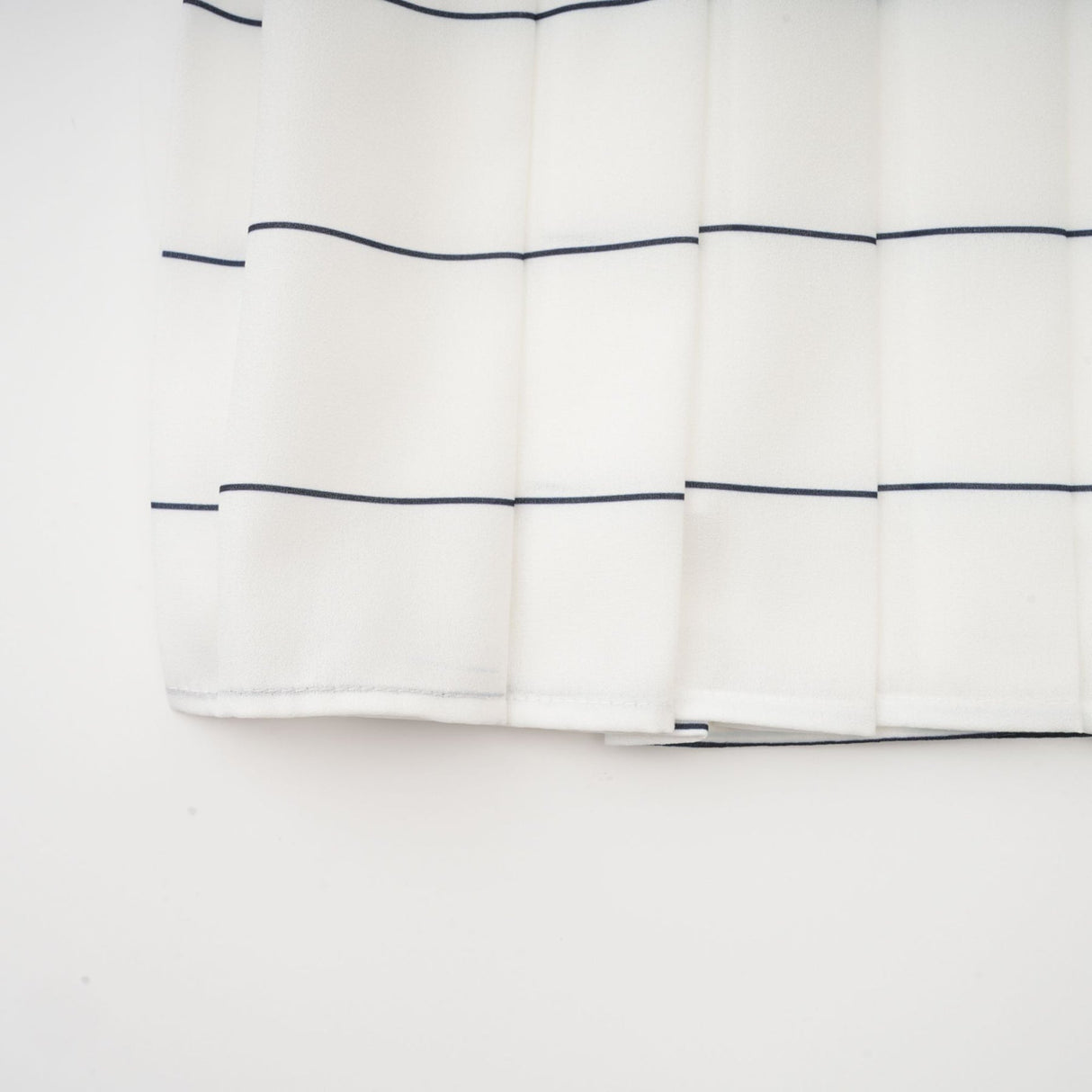 Rinata Top & Skirt Striped White Matching Set