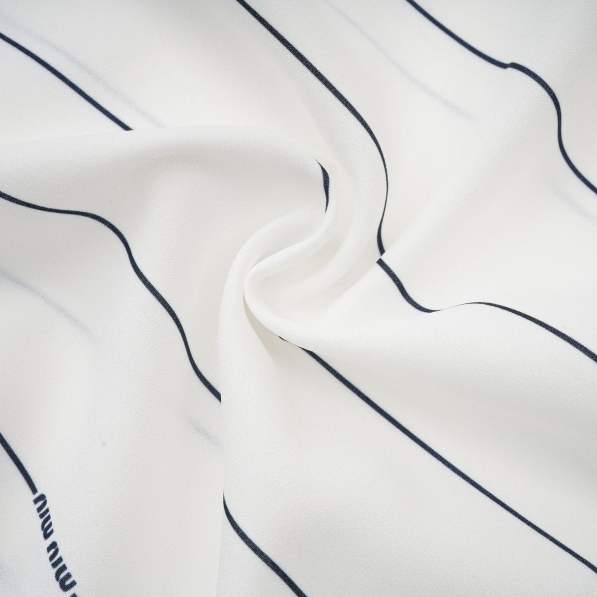 Rinata Top & Skirt Striped White Matching Set