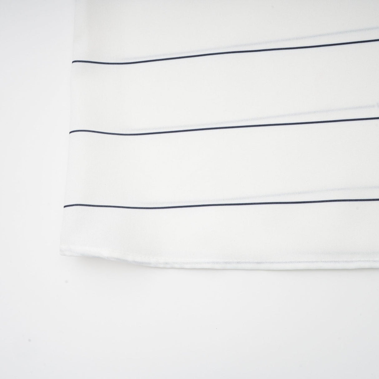 Rinata Top & Skirt Striped White Matching Set