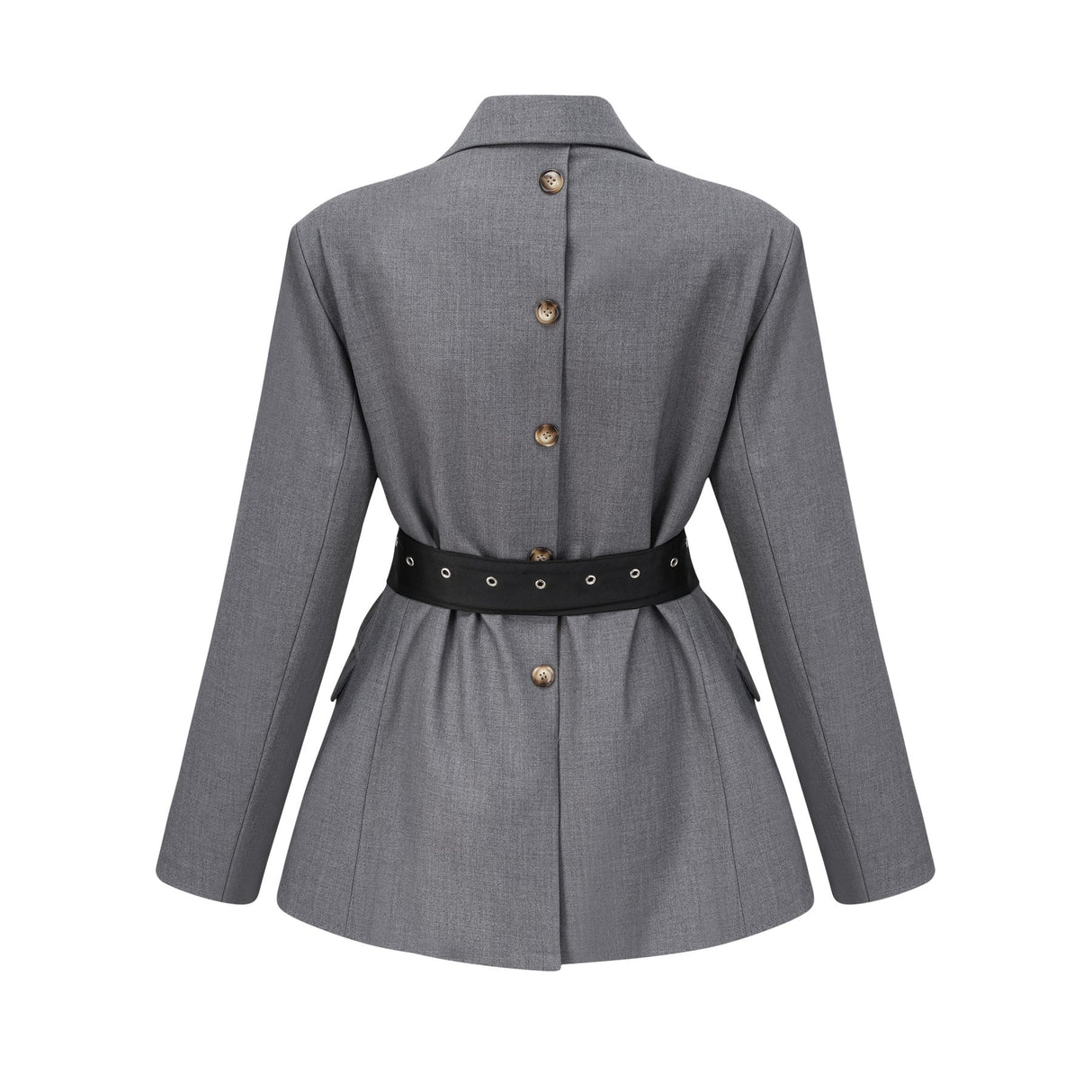 Rita Blazer with Belted Waist & Side Pockets