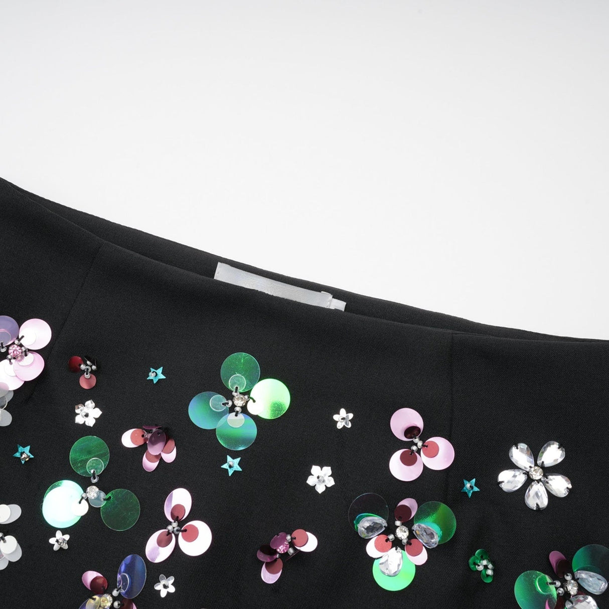 Rita Shorts with Floral & Crystal Embellishments