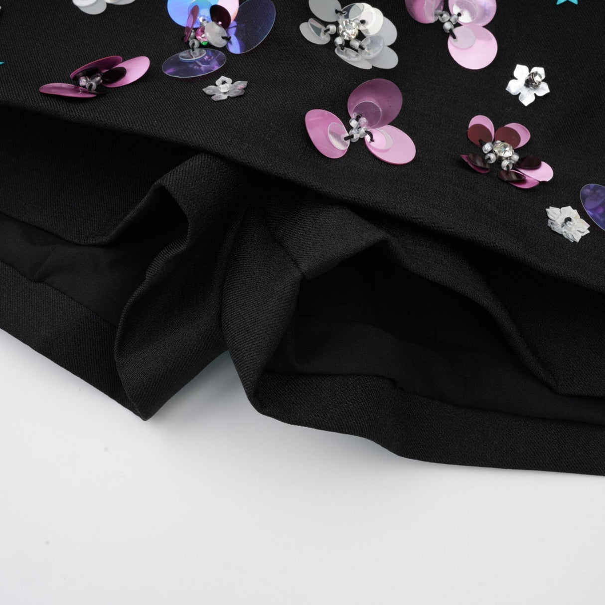 Rita Shorts with Floral & Crystal Embellishments