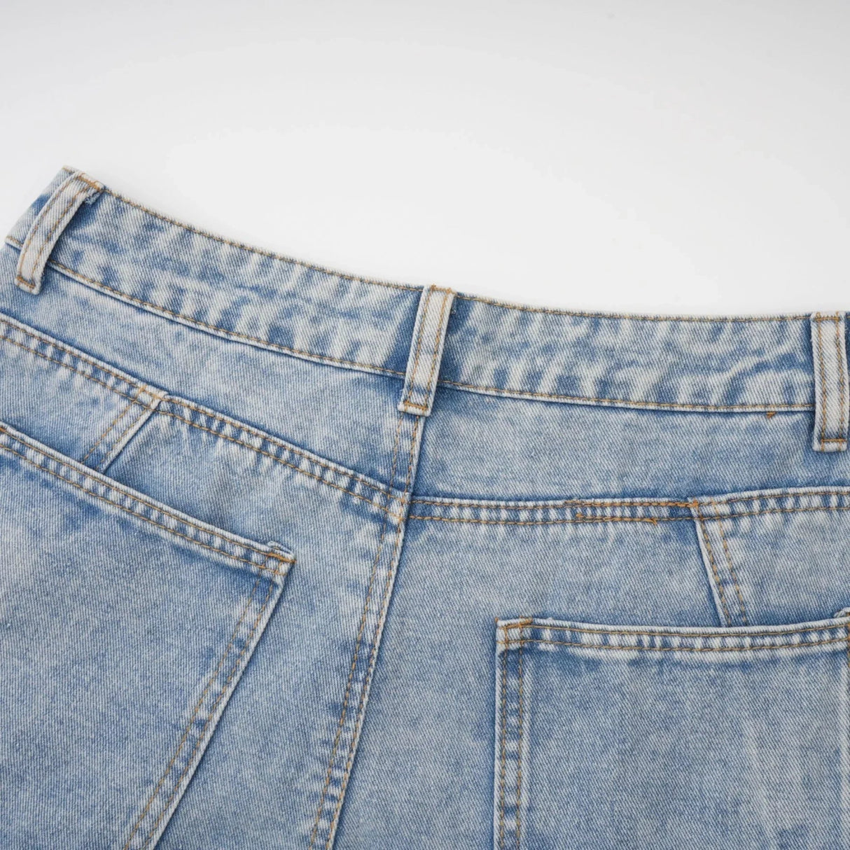 Roberta Trousers Blue High - Waisted Cargo & Wide - Leg Silhouette