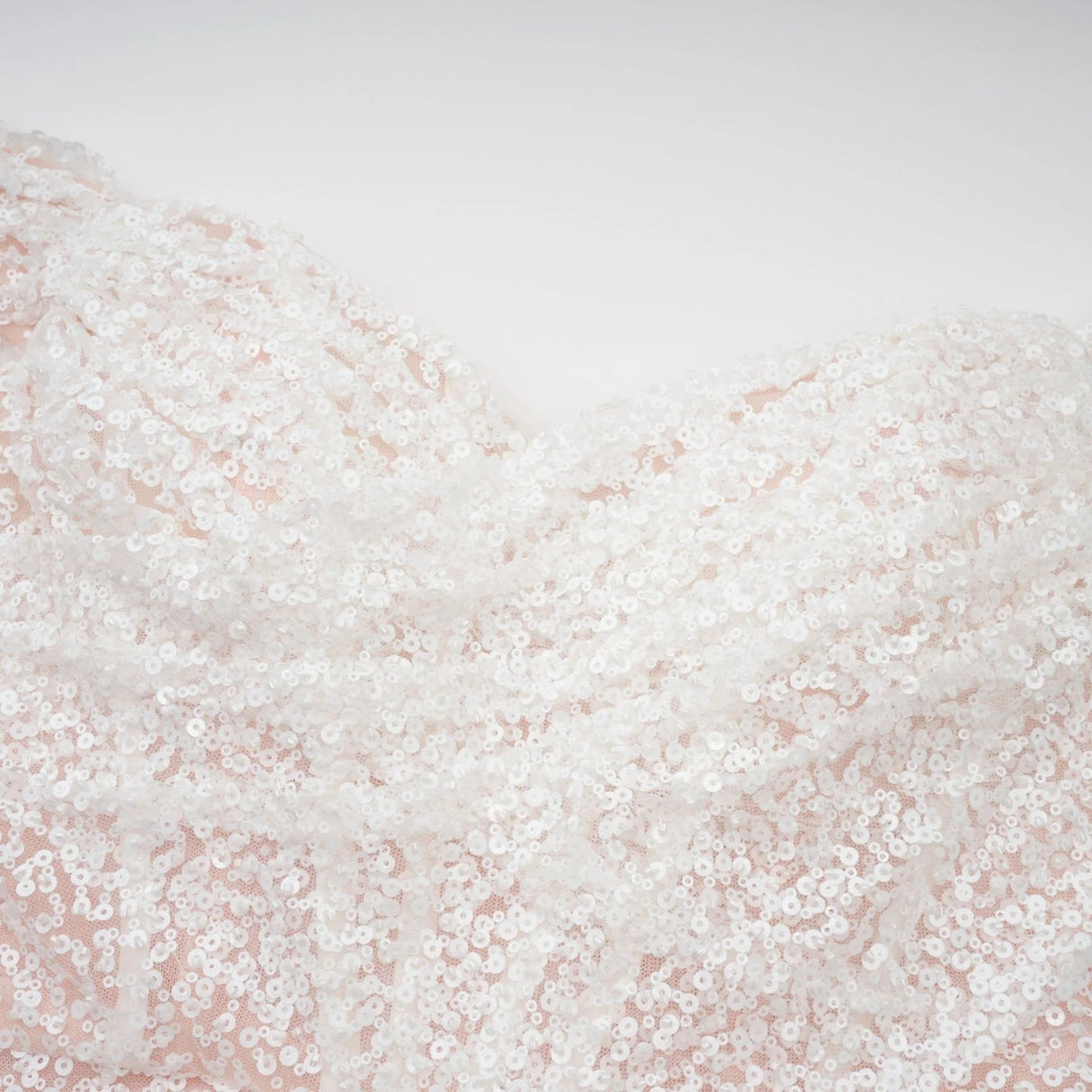 Rosalba Maxi Dress White Sequin Off - Shoulder