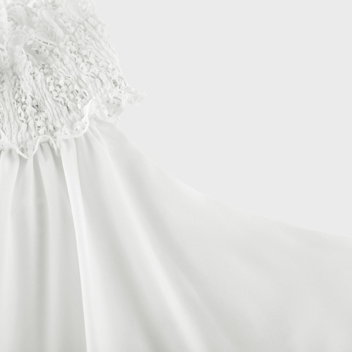 Rosanna Midi Dress White Guipure Lace Tiered Cut Out Design