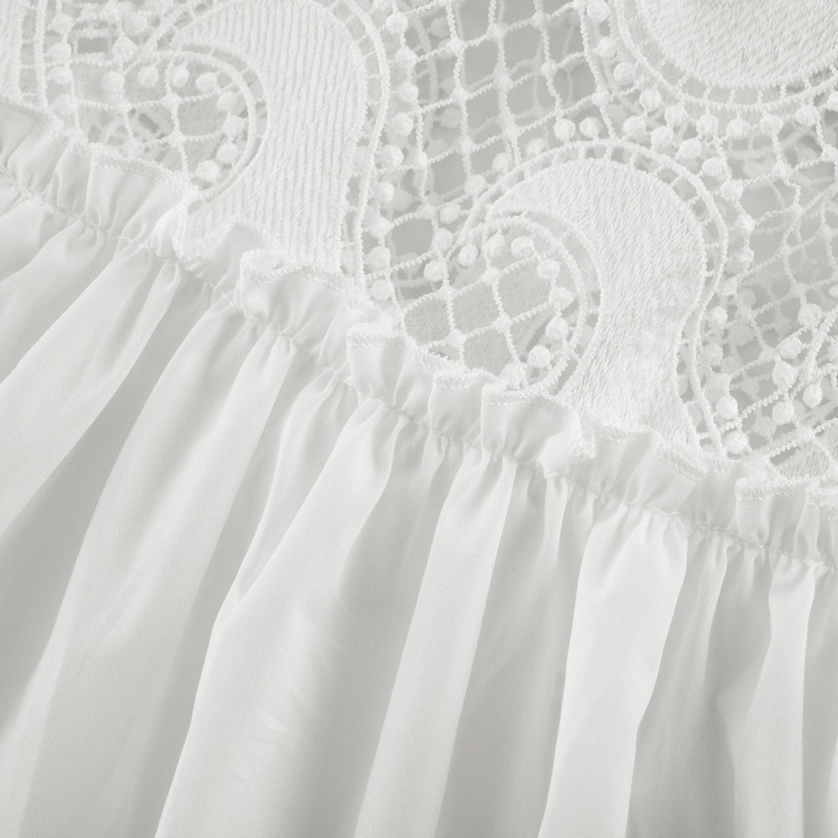 Rosanna Midi Dress White Guipure Lace Tiered Cut Out Design