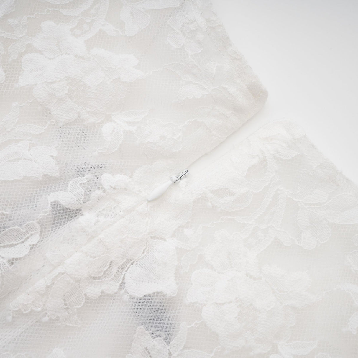 Rosetta Dress White Guipure Lace Tulle Skirt Bowknot Detailing