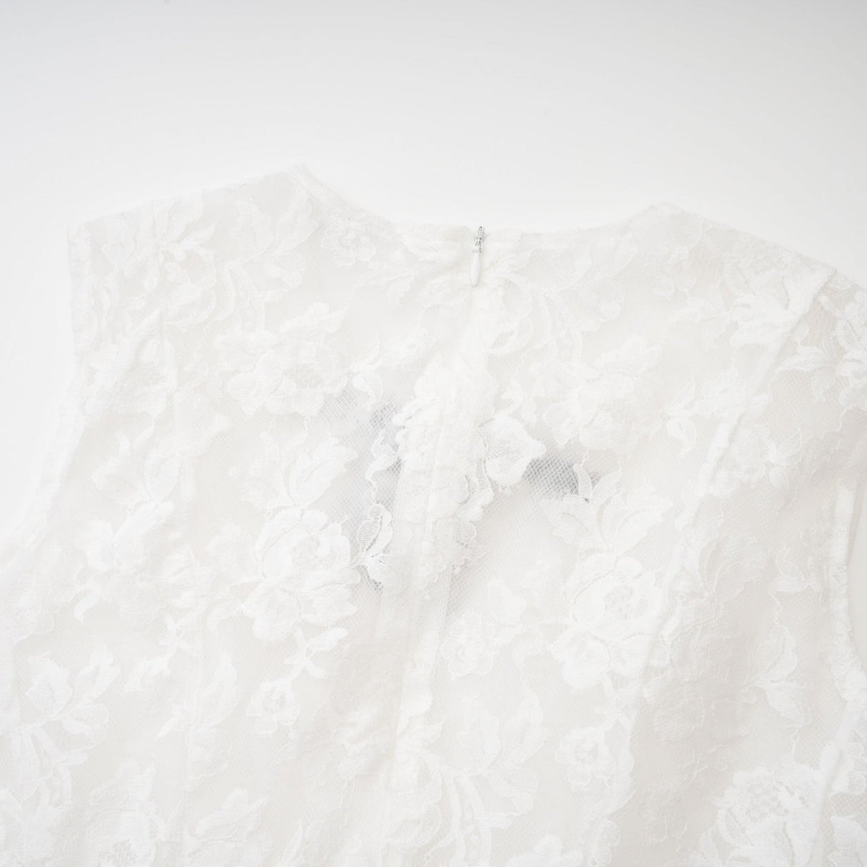 Rosetta Dress White Guipure Lace Tulle Skirt Bowknot Detailing