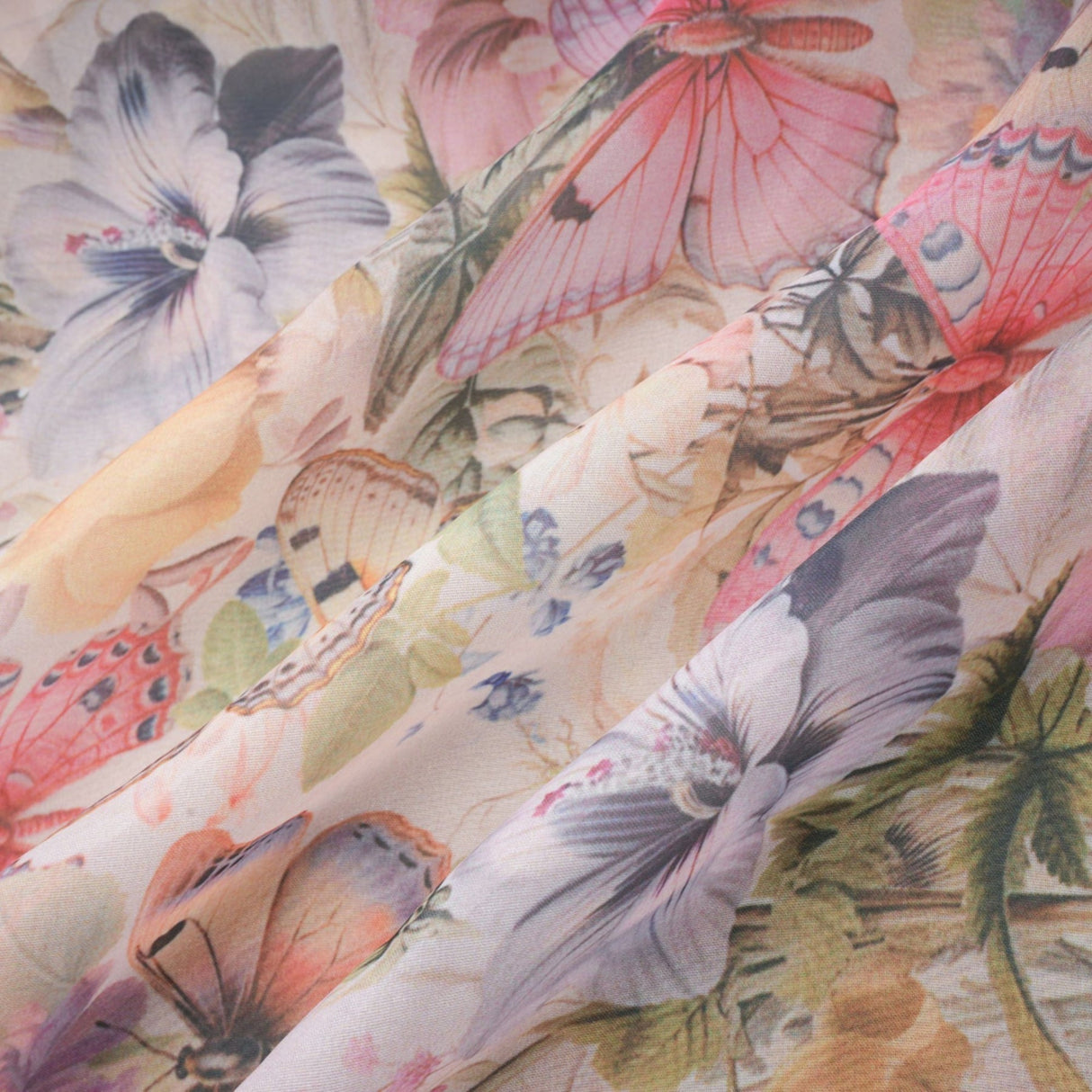 Ruby Midi Dress Pink Floral Flounce & Tulle Side Slit