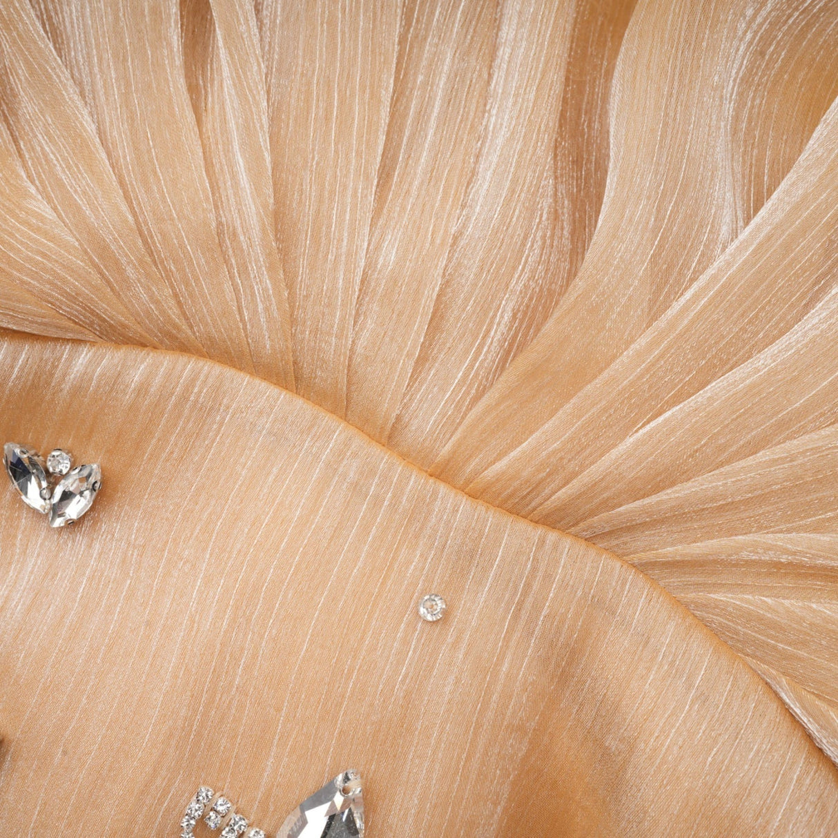 Ruby Mini Dress Gold Crystal Off Shoulder Puff Sleeve Sparkle