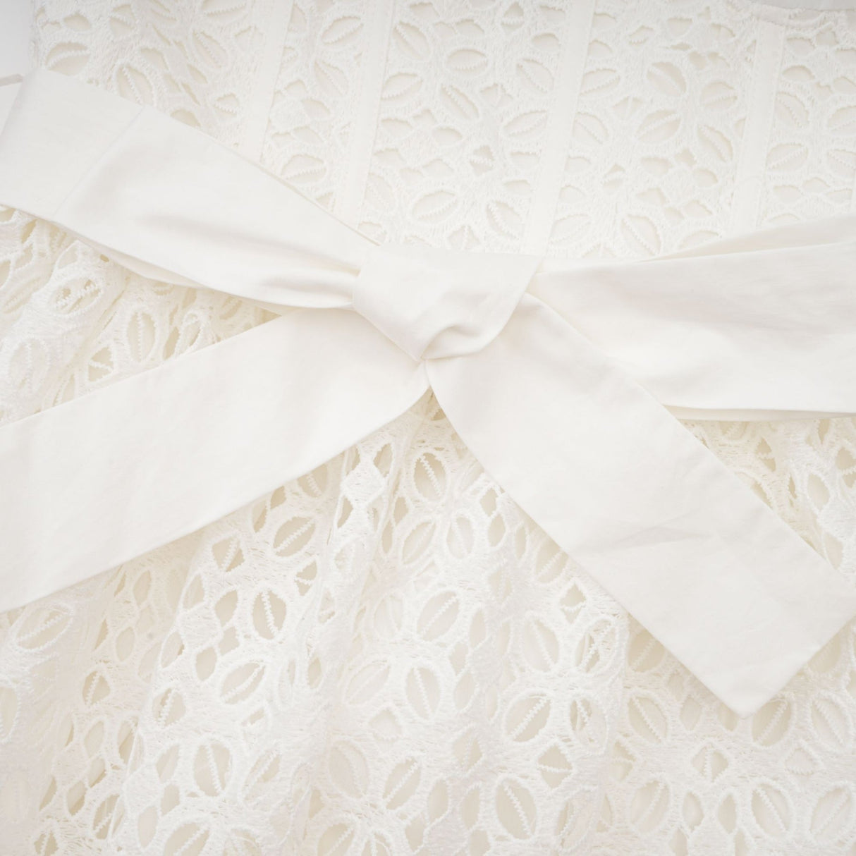 Rylan Midi Dress White Cut Out Belted Spaghetti Straps