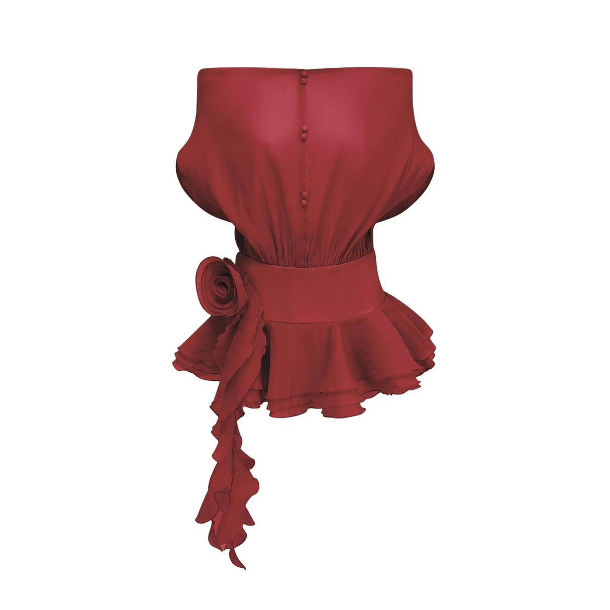 Sabina Mini Dress Off - shoulder Floral Appliqu Flounced Tiered & Cinched