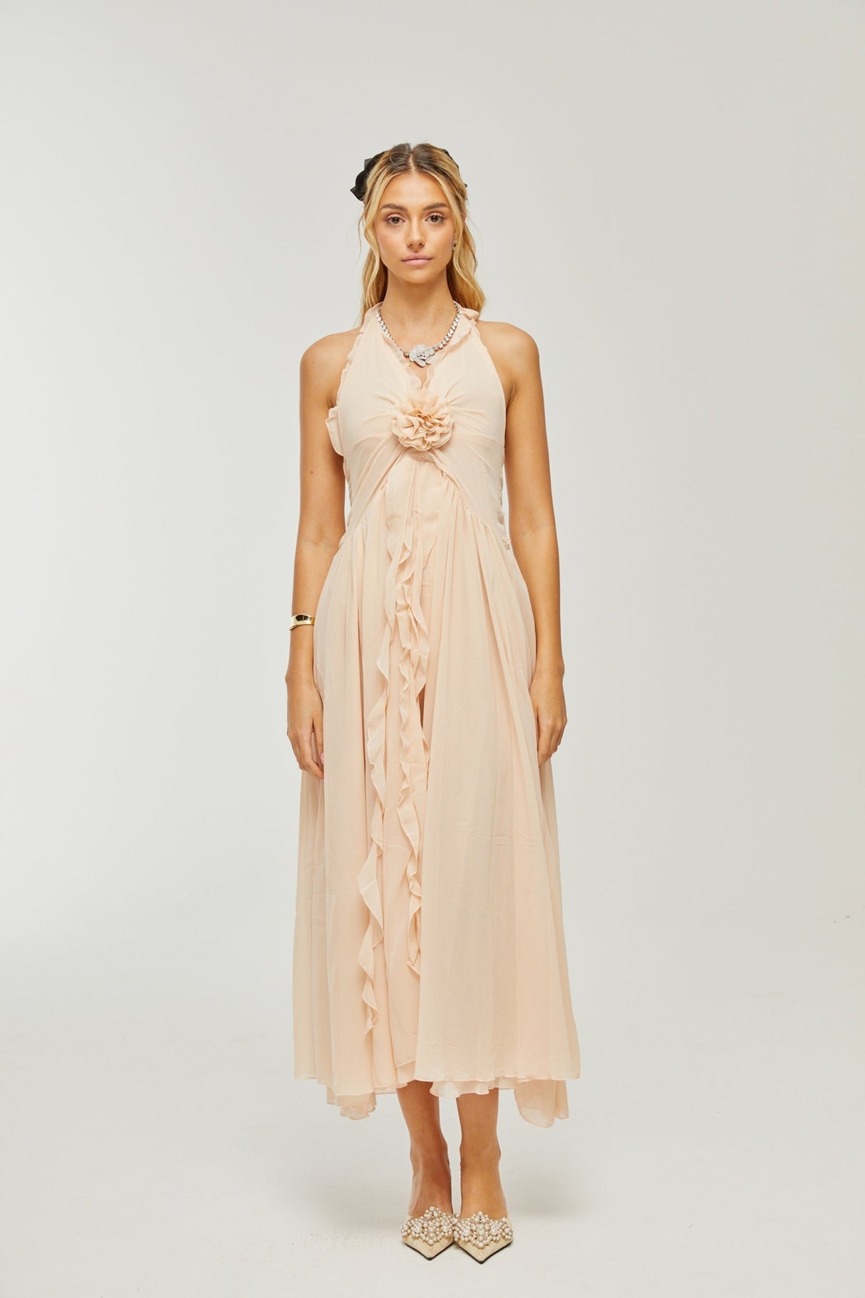 Samantha Halter - Neck Maxi Dress