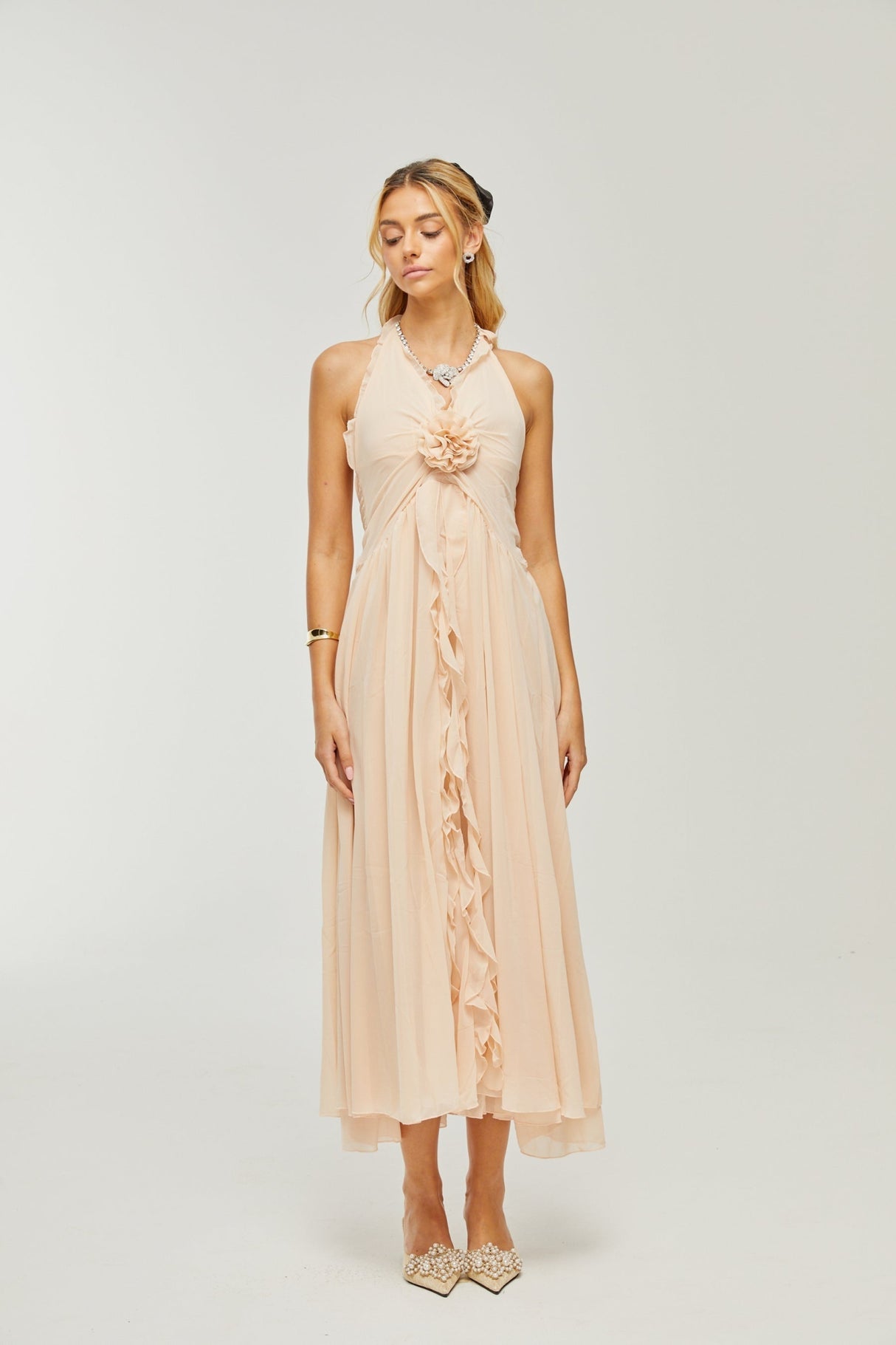 Samantha Halter - Neck Maxi Dress