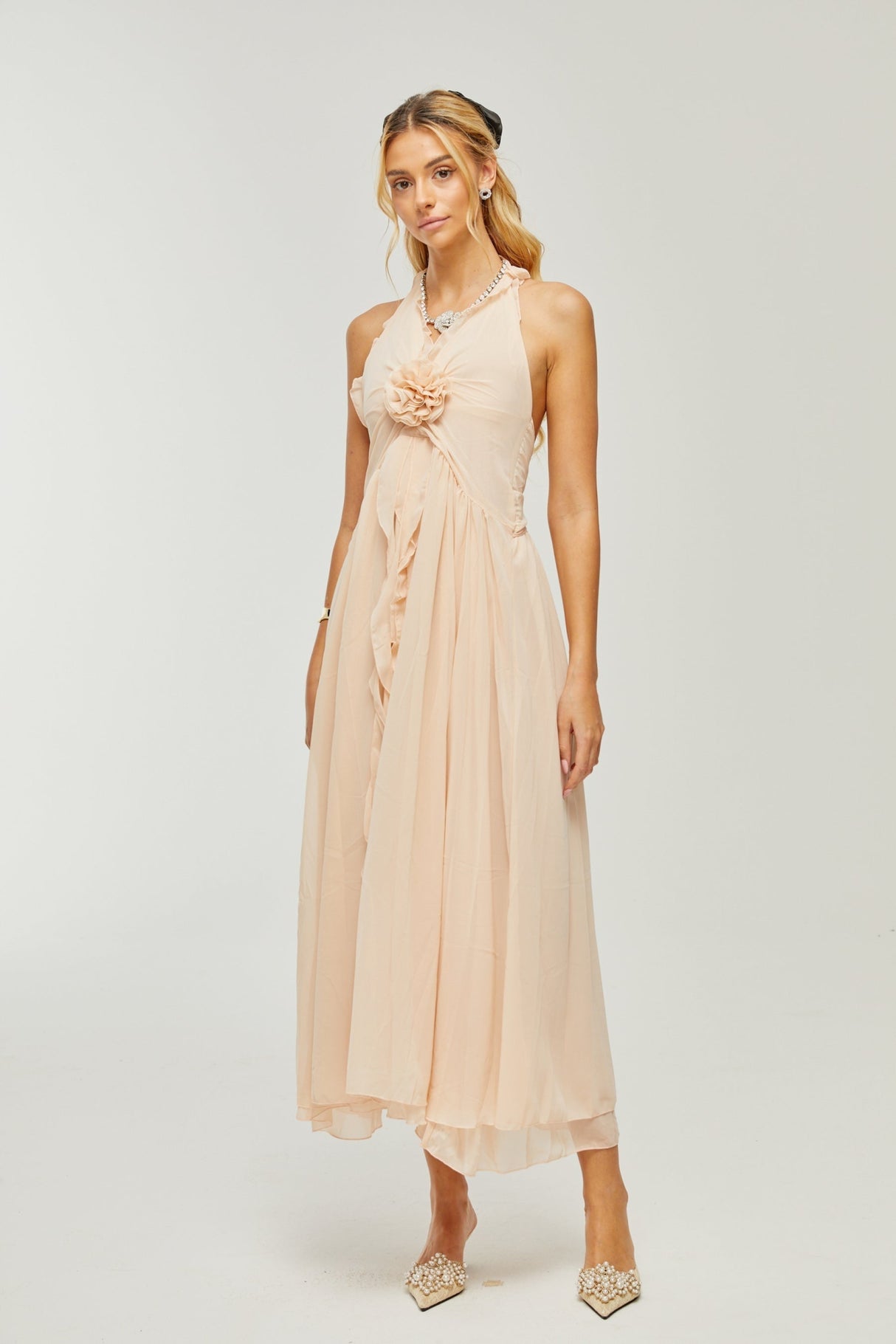 Samantha Halter - Neck Maxi Dress
