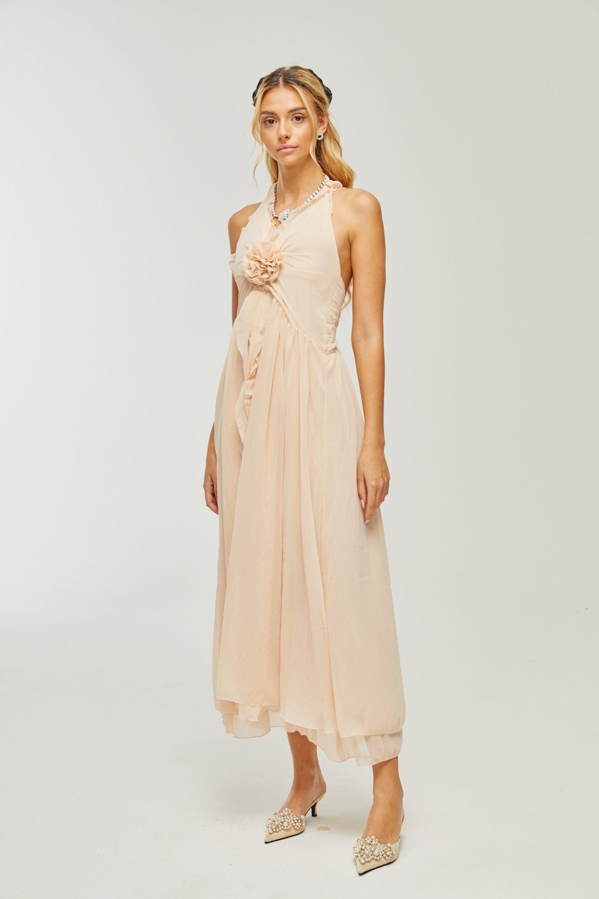 Samantha Halter - Neck Maxi Dress