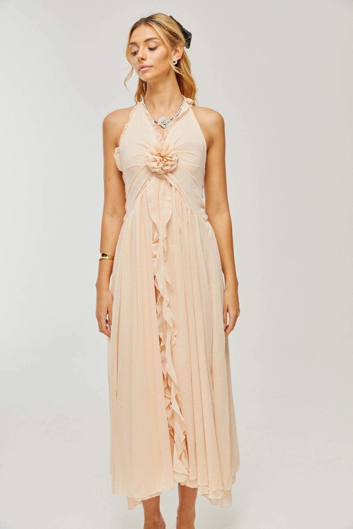Samantha Halter - Neck Maxi Dress