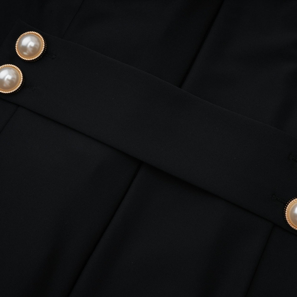 Samantha Maxi Dress Black Open - Back Faux - Pearl Detail