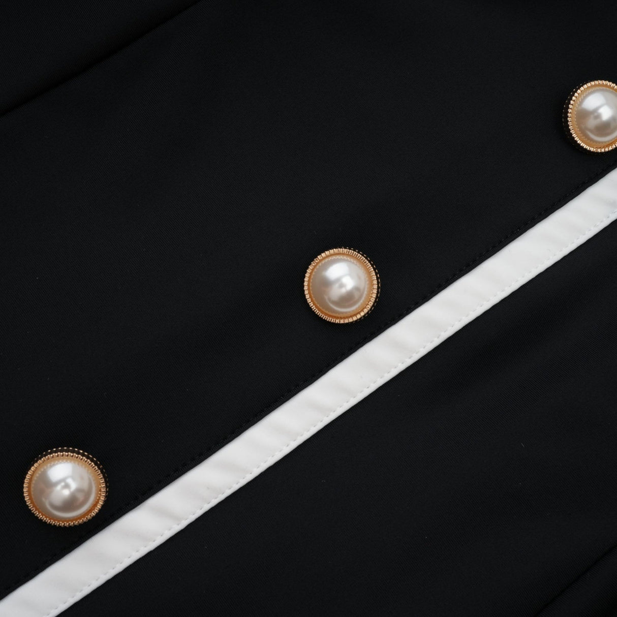 Samantha Maxi Dress Black Open - Back Faux - Pearl Detail