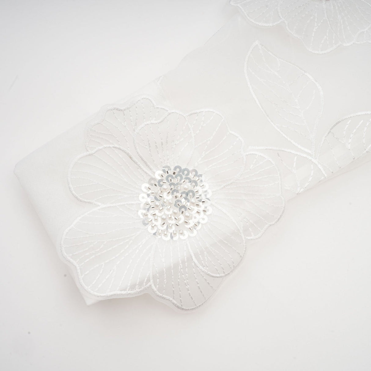 Sandra Shirt Sandra White Crystal Embellished Sheer Shirt