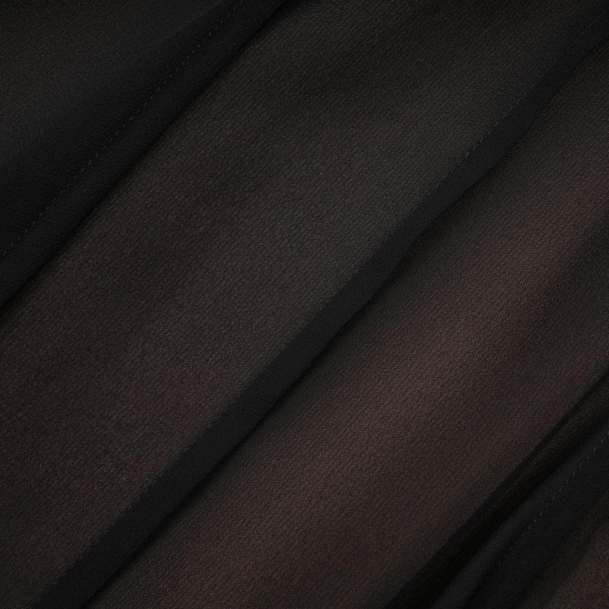 Santa Black Tulle Maxi Skirt With Pleats And Ruffled Hem