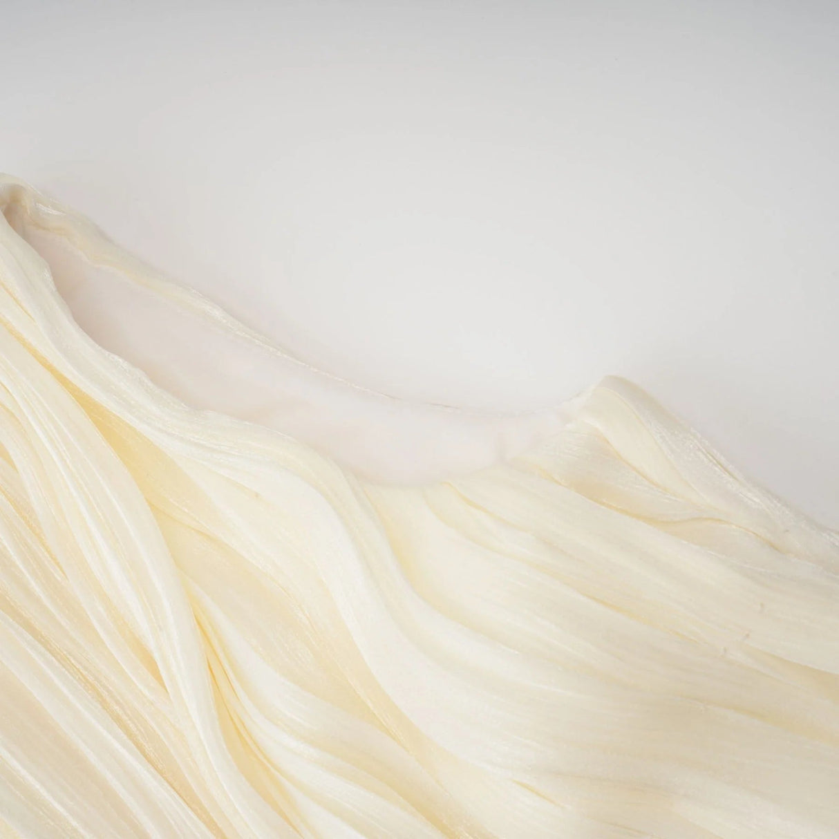 Sara Mini Dress Pleated Ribbon Detail & Glitter Bubble Hem