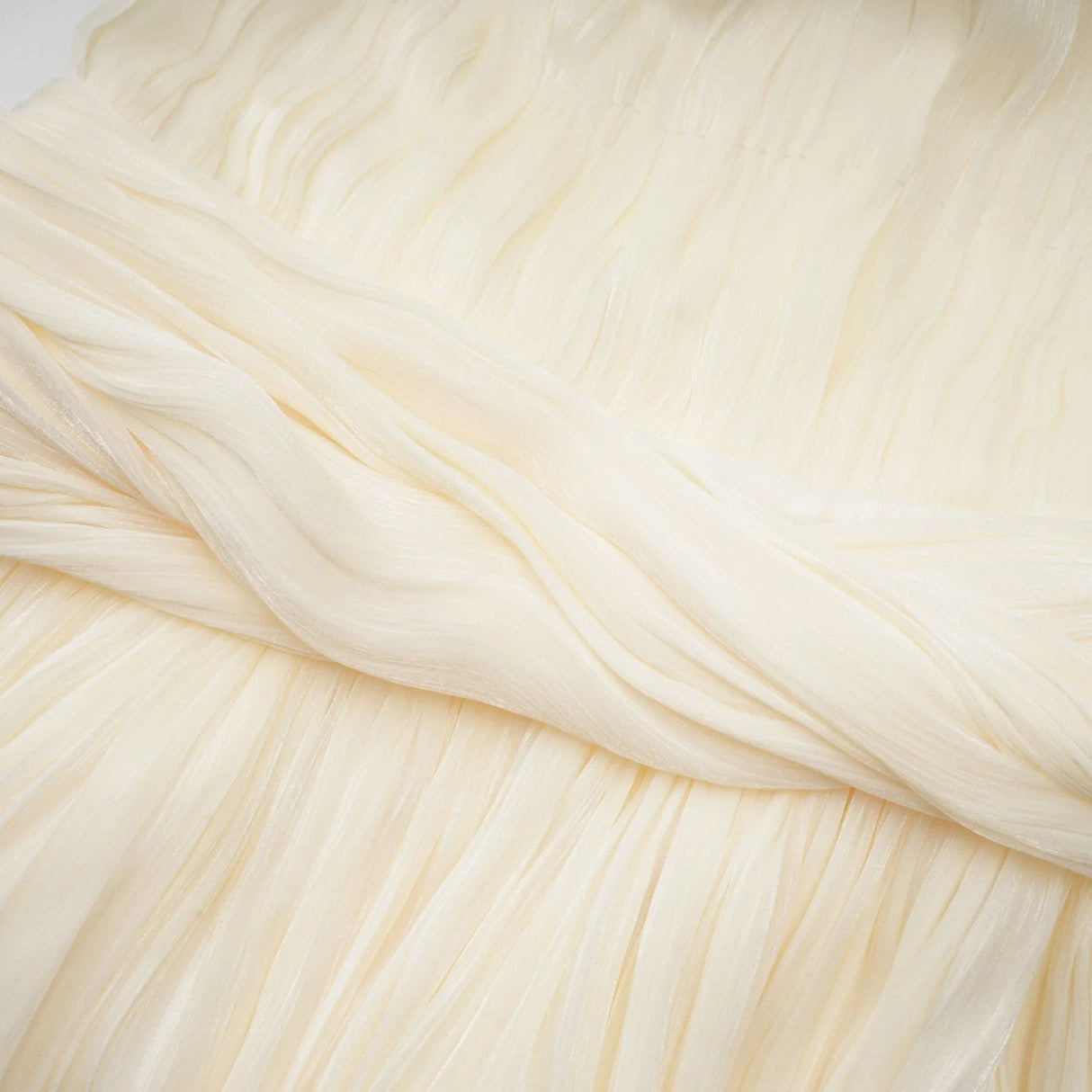 Sara Mini Dress Pleated Ribbon Detail & Glitter Bubble Hem