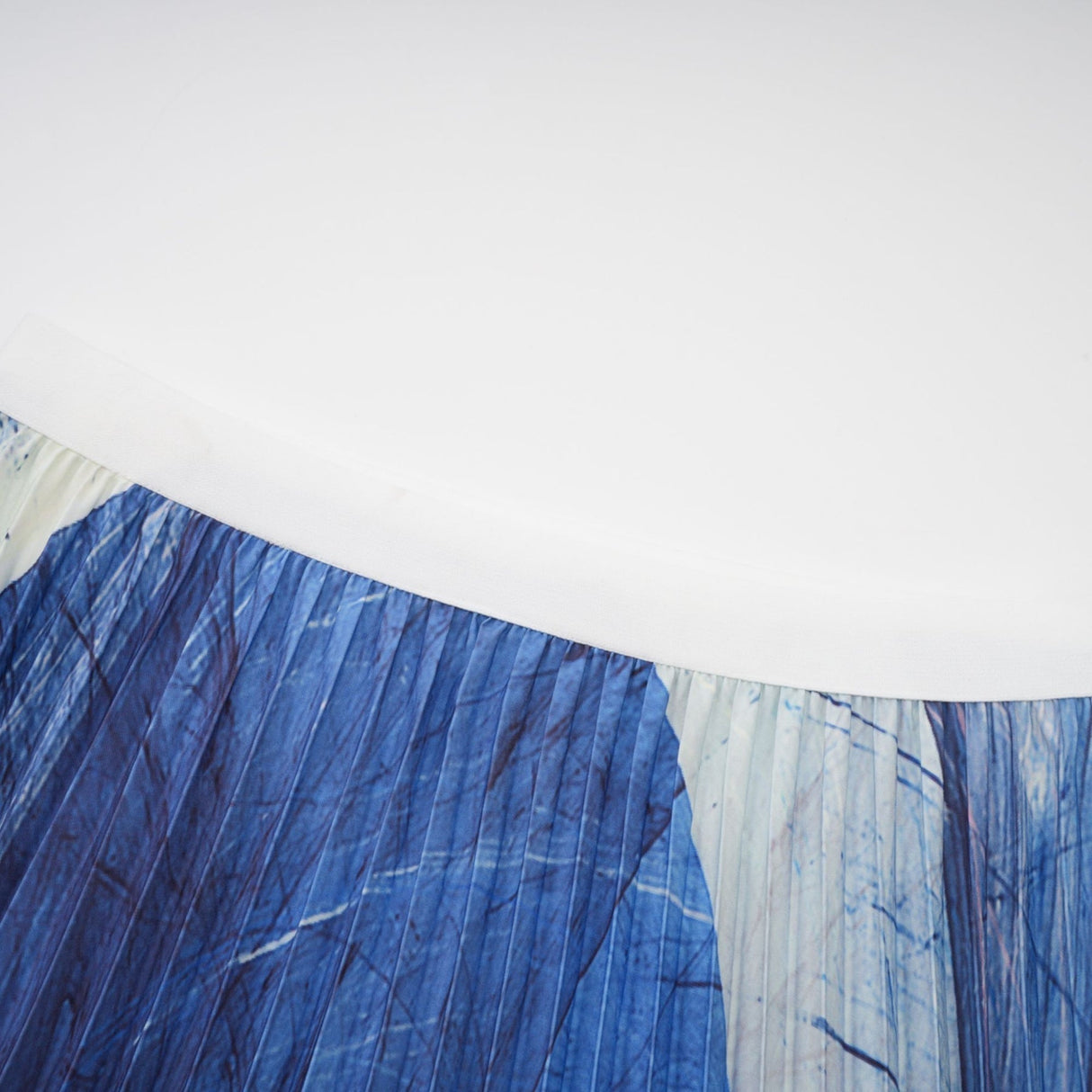 Savina Top & Dress Blue Pattern Creased Cape Matching Set