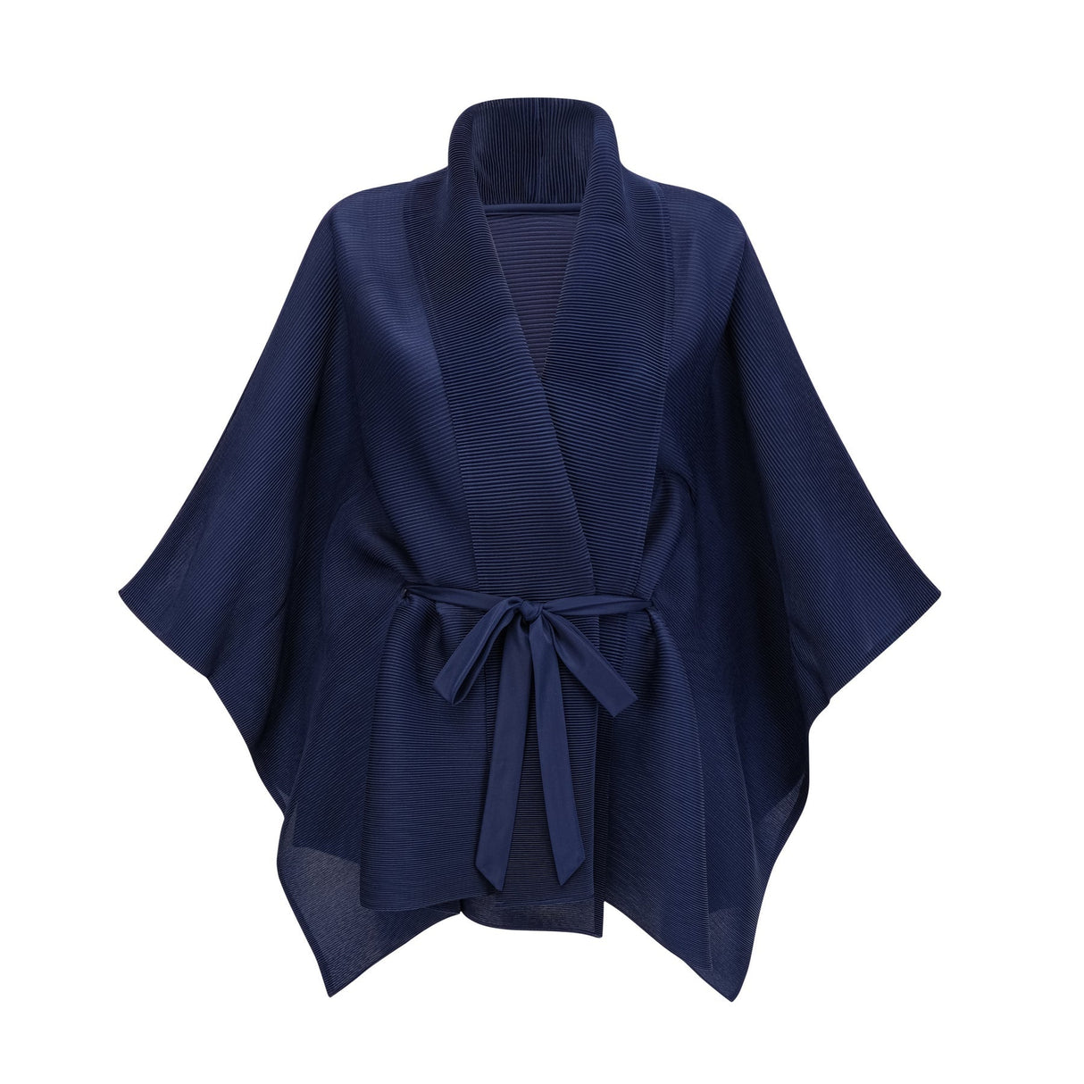 Savina Top & Dress Blue Pattern Creased Cape Matching Set