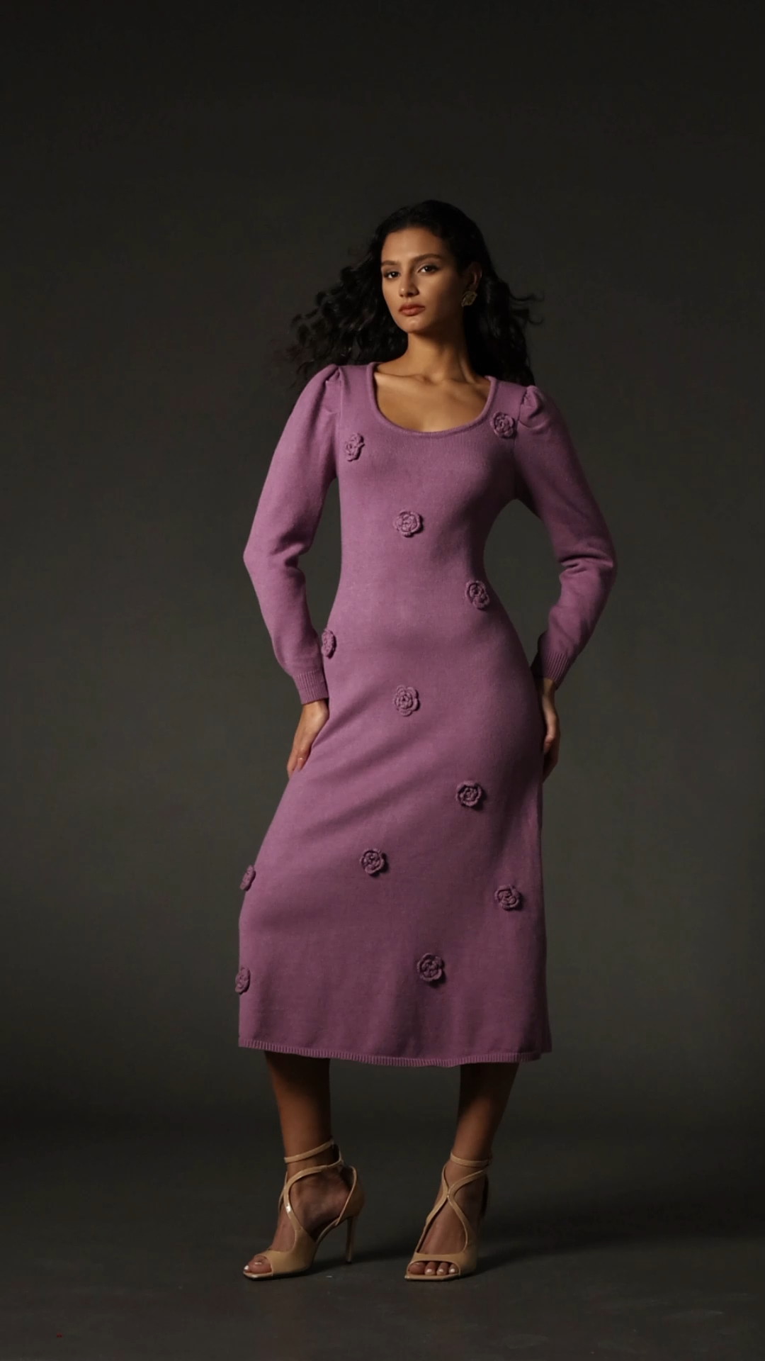 Scarlett Purple Floral Maxi Dress