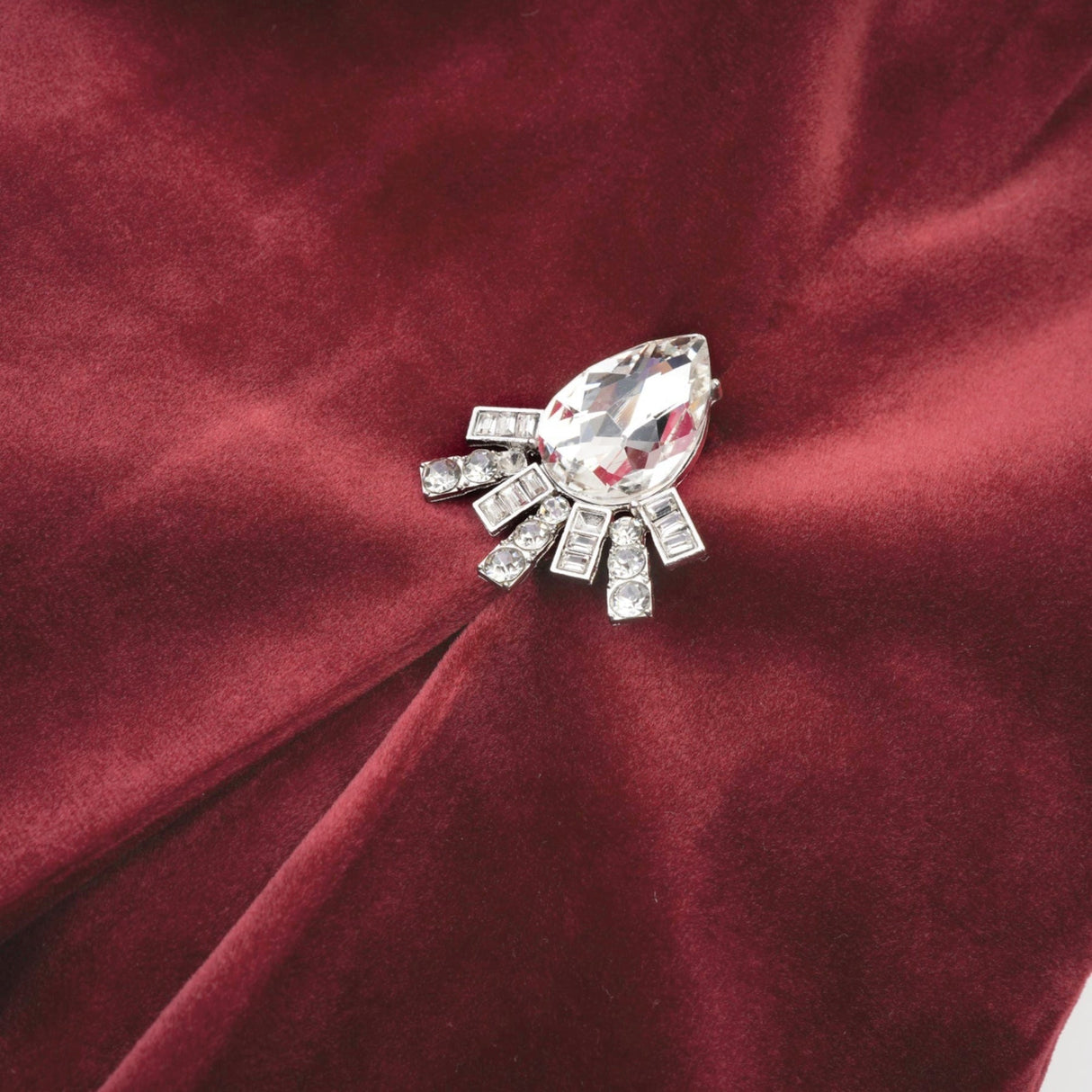 Selena Velvet Strapless Mini Dress With Faux Fur Collar