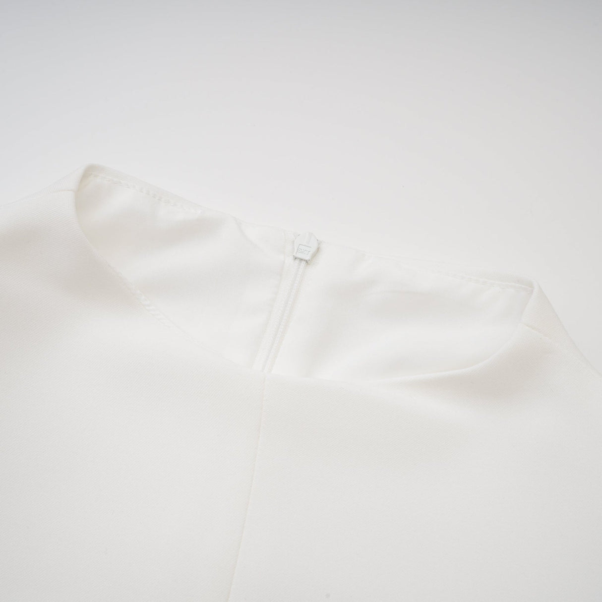 Serafina Dress Classic White & Black Ruffle Sleeve