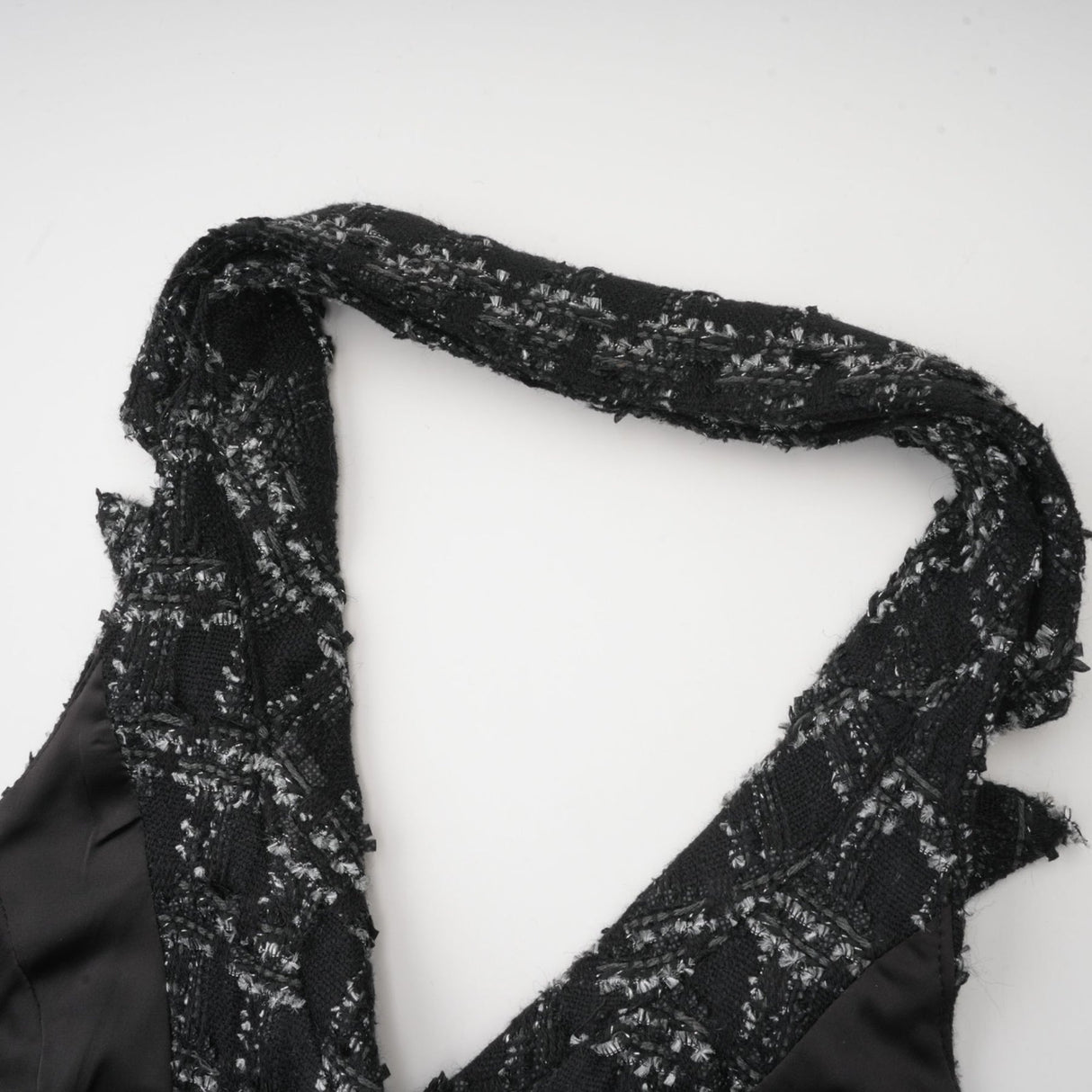 Serena Skirt & Top Set Black Tweed Crystal Check Matching Outfit